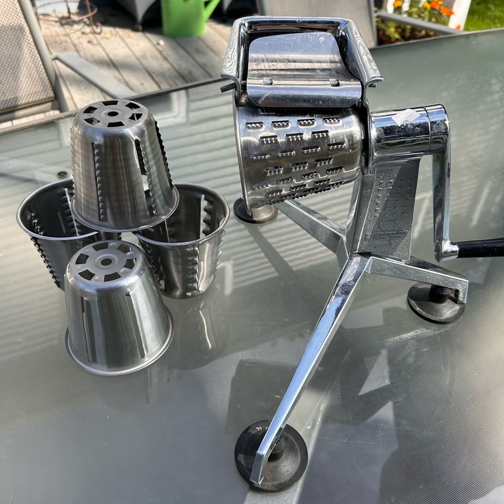 Vintage Saladmaster Manual Food Processor